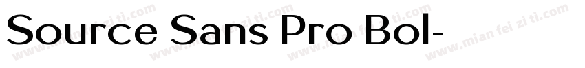 Source Sans Pro Bol字体转换
